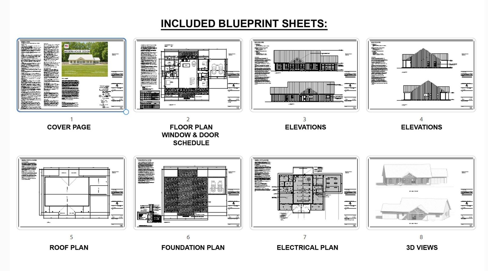 Farmhouse Barndominium – 40′ x 60′ House Plan Design – 3 Bed 2 Bath – Drawings B