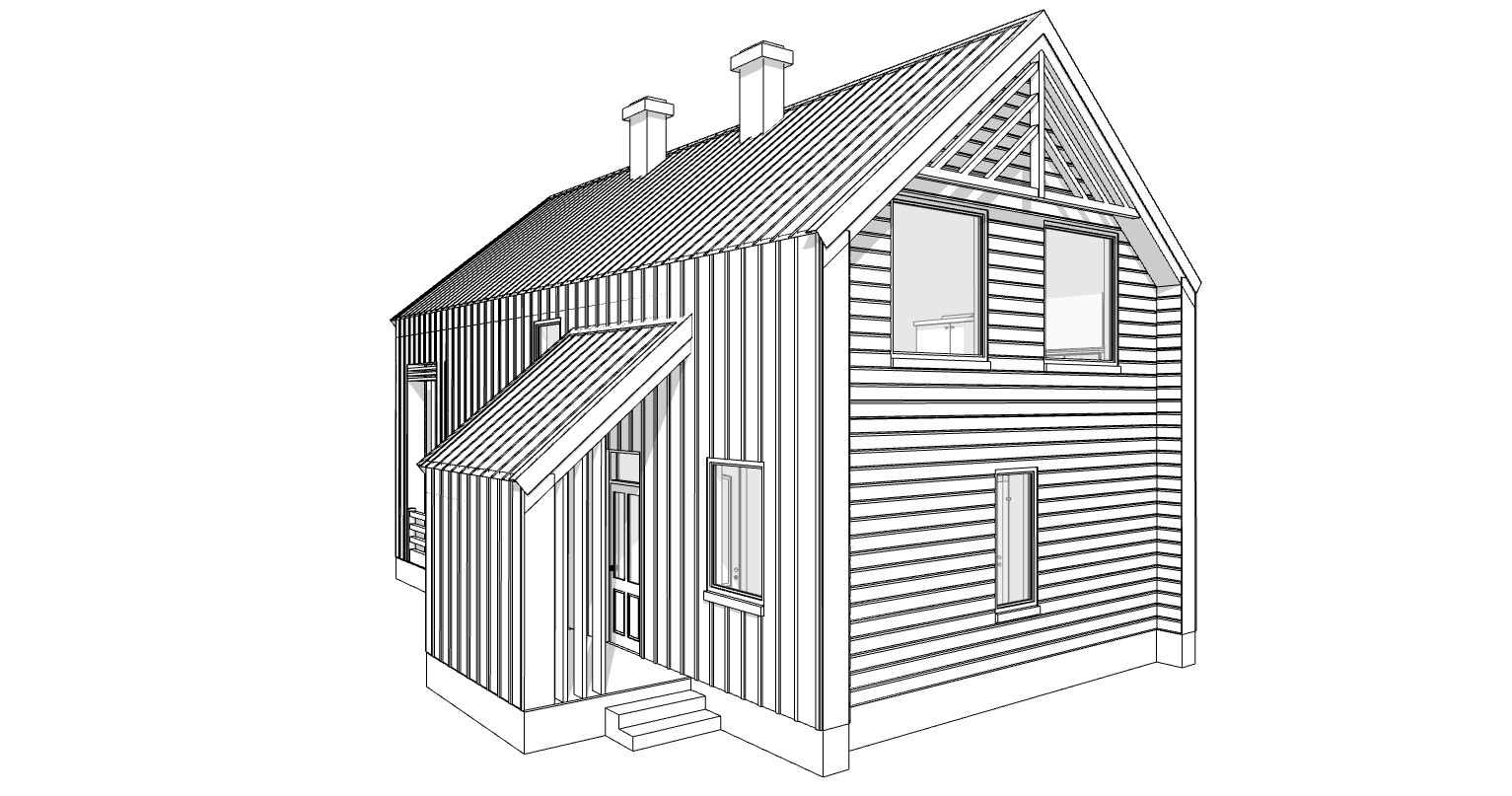 29’x44’ 3 Bed, 3 Bath Premium Barnhouse Architectural Build Plans PDF.