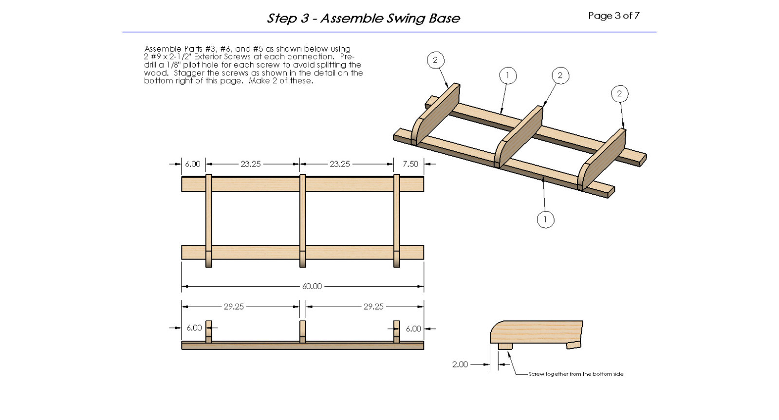 Hanging Porch Bed – Full Size – Woodworking DIY Plans – Build it Yourself