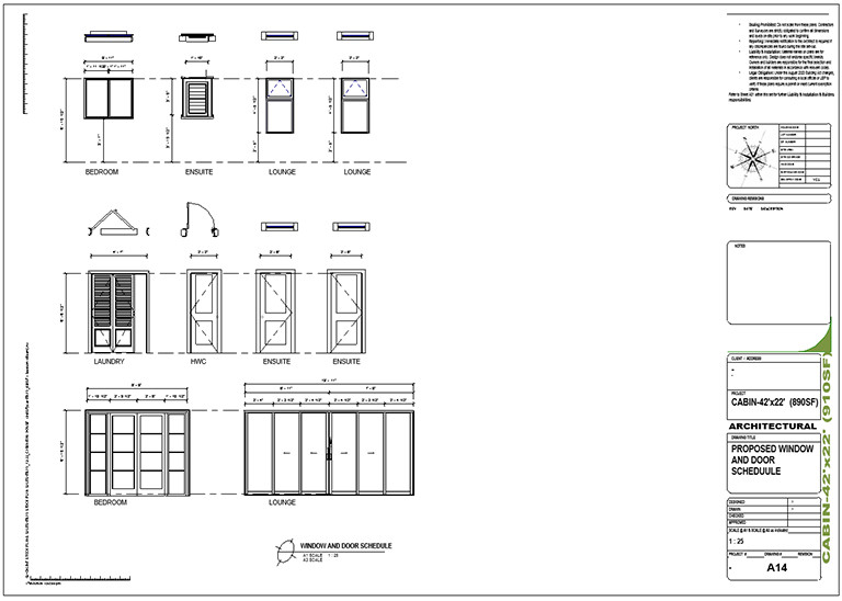 1 Bedroom, 1 Bathroom, (890SF)_ADU Tiny house plan, Full PDF Concept Download