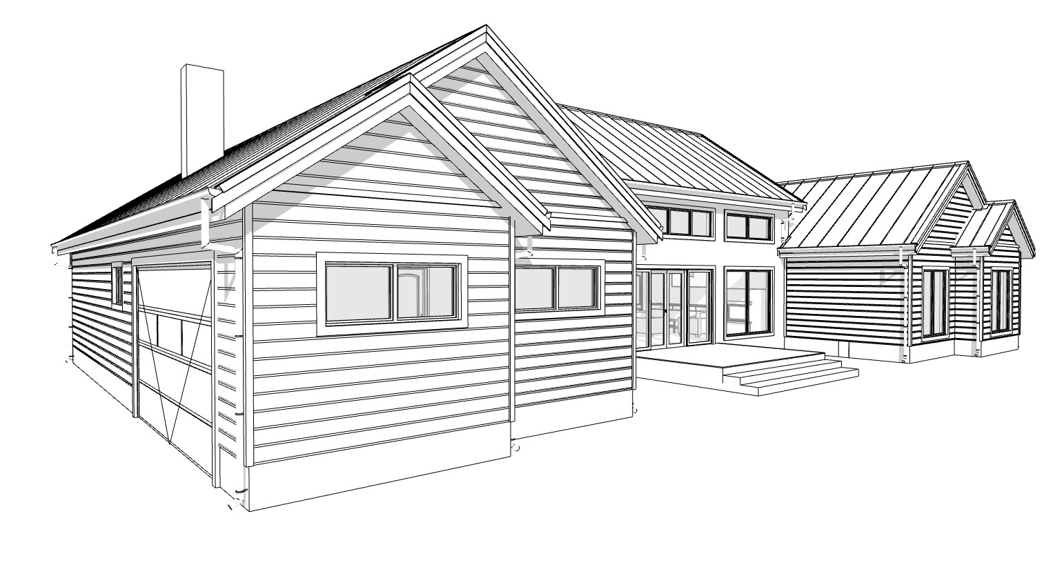 Mill Farm Loft House 4 Bed, 3.5 Bath Architectural Build Plans PDF Download