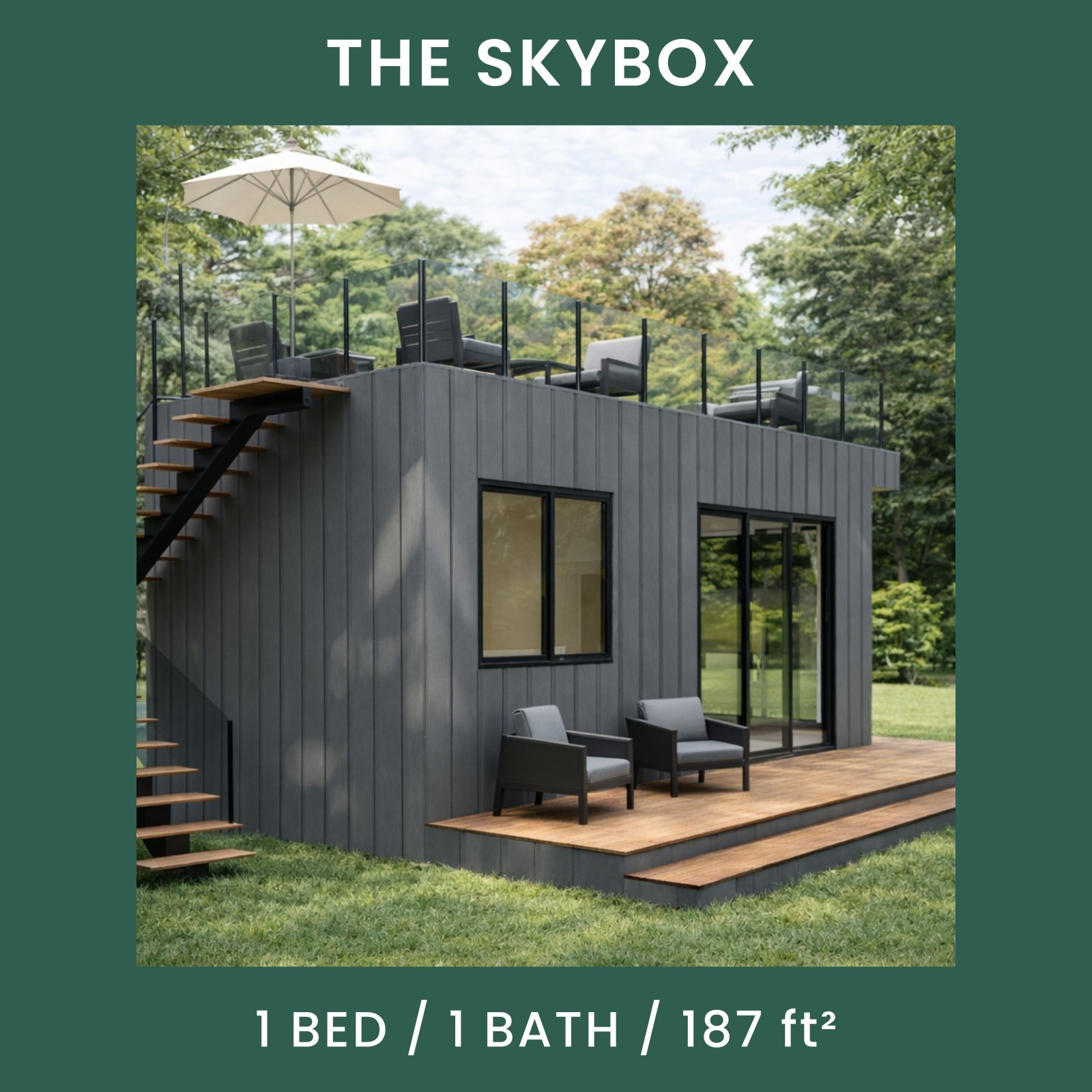 The Skybox Tiny House Blueprint Set (CAD File + Materials List)