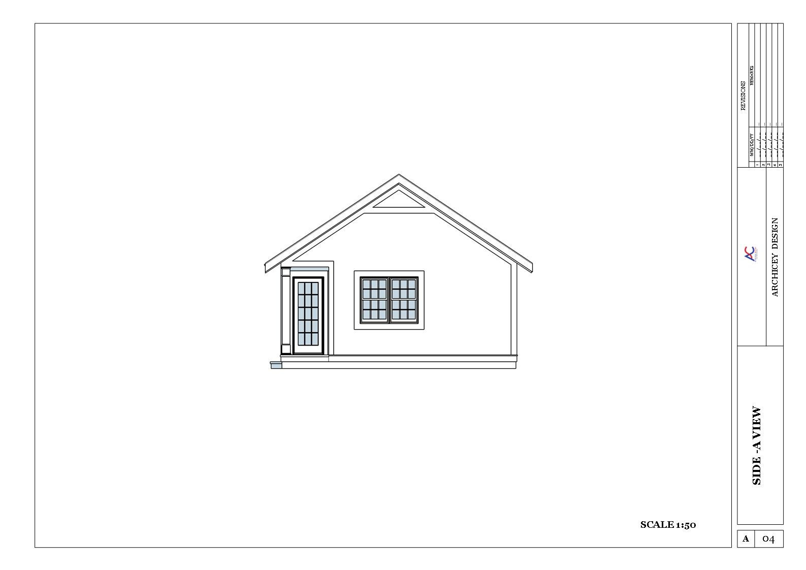 American Style Vacation Cabin House Plan with CAD file, 3D images,PDF Blueprints