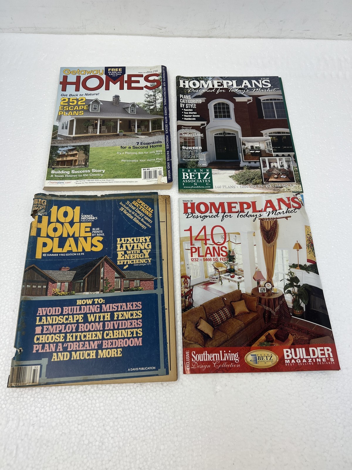 Vintage Home House Plans Magazines Lot x10 Blueprints Architectural Design Books
