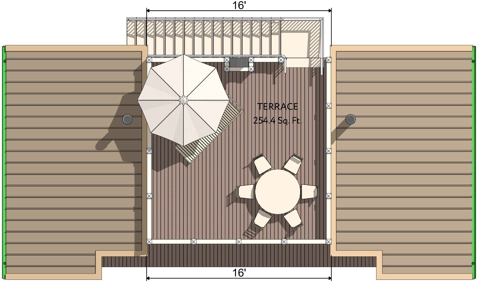 38’x18’ Double Tiny House, 1-Bed, 1-Bath Architectural Build Plans PDF Download