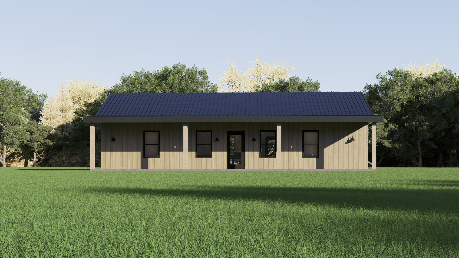 Barndominium, 2 Bedroom 2 Bath 1200 sq ft Floor Plan, 25’x48 | PDF DOWNLOAD