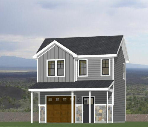 20×16 Tiny House — PDF Floor Plan — 292 sq ft — Model 2