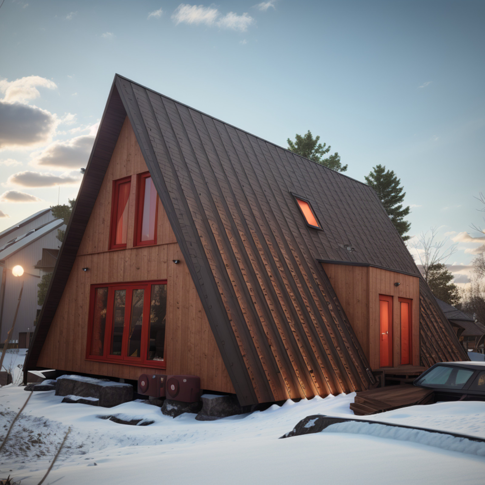 Modern House Plan, American Style House, Barndominium House, Farm House- TRİ