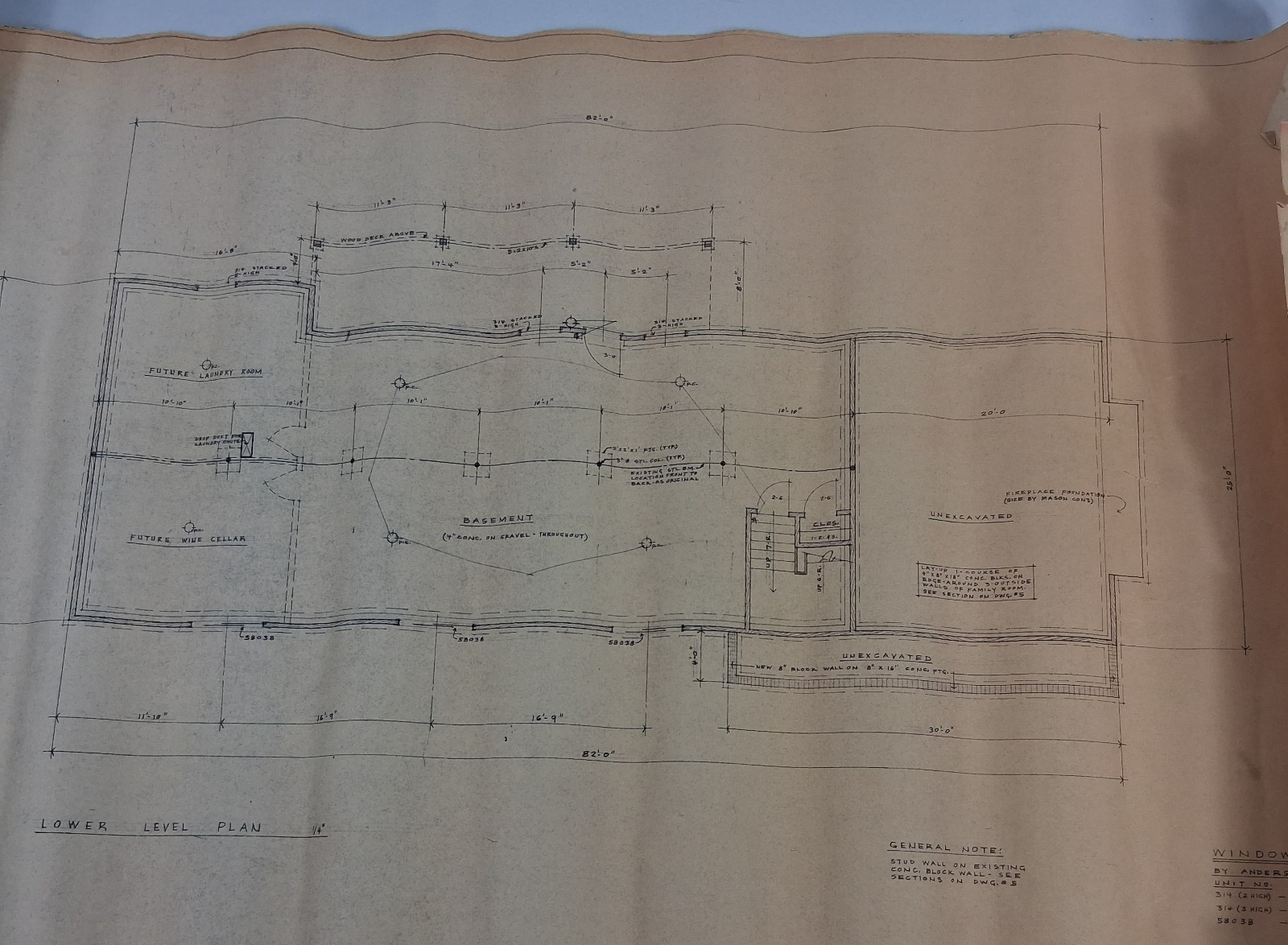 Mid Century Original 1969 Architectural Blueprints Drawings