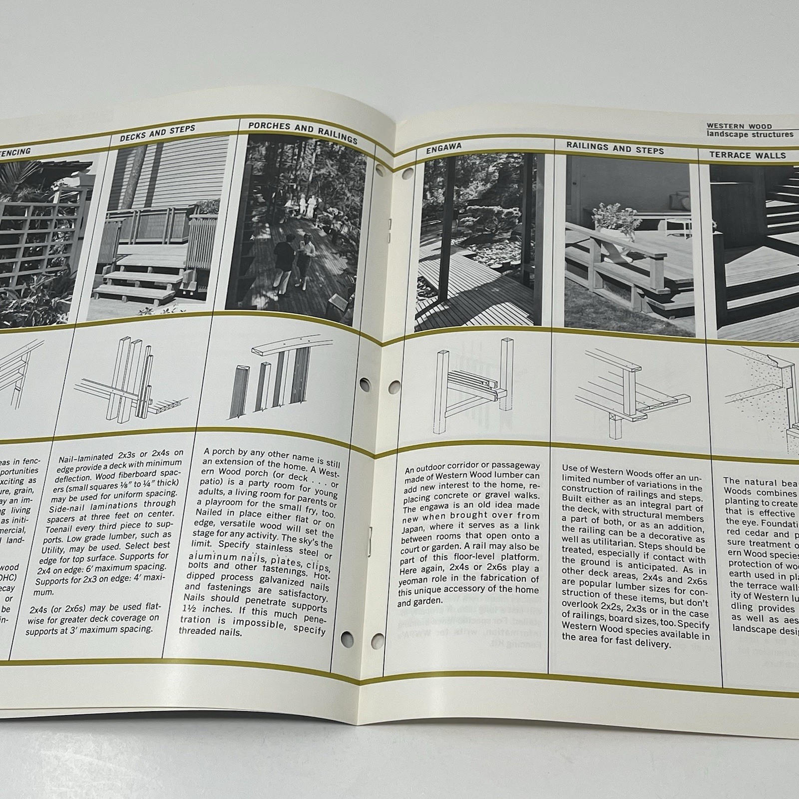 1960’s Western Wood Products Fencing Deck Storage House Design Dealer Brochure