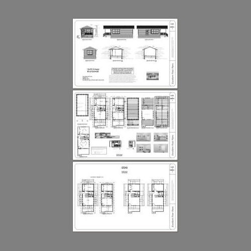 16×30 House — 1 Bedroom 1 Bath — PDF Floor Plan — 480 sq ft — Model 3B