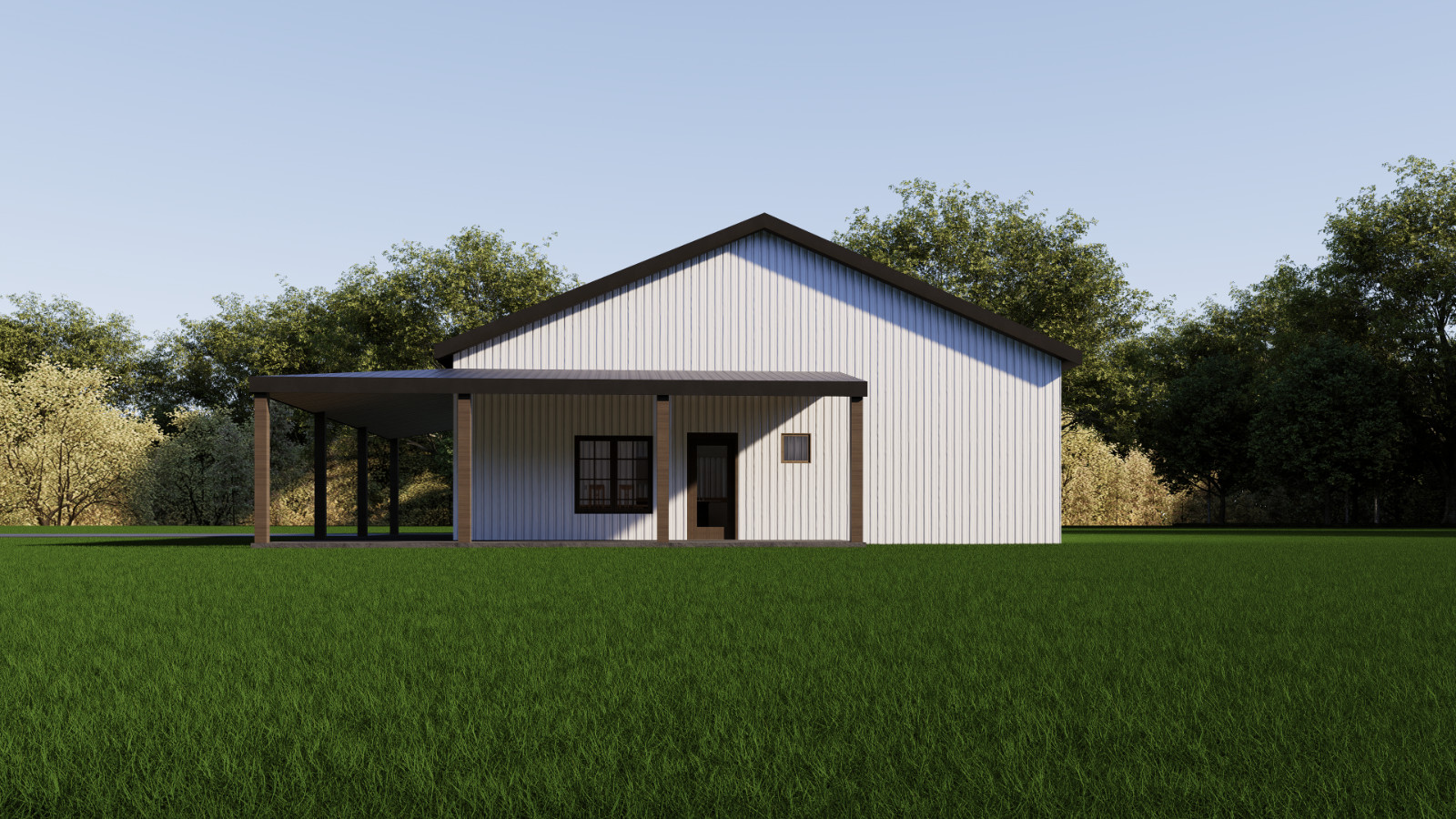 House Plan, 2 Bedroom 2 Bath with Porch & Garage, 40’x60′ floor plan | PDF