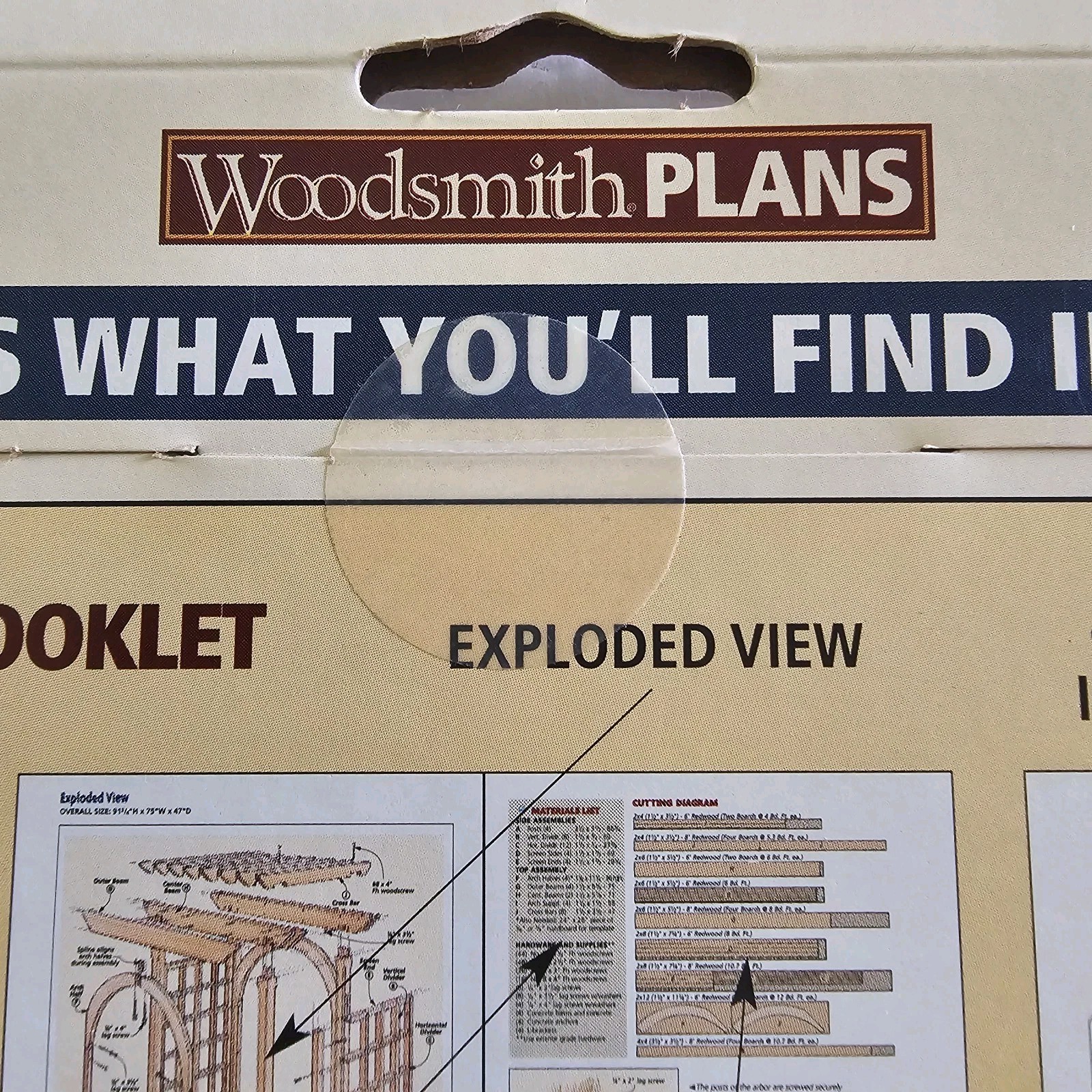 Woodmith Plans #8007445 Garden Arbor DIY Step By Step Instructions