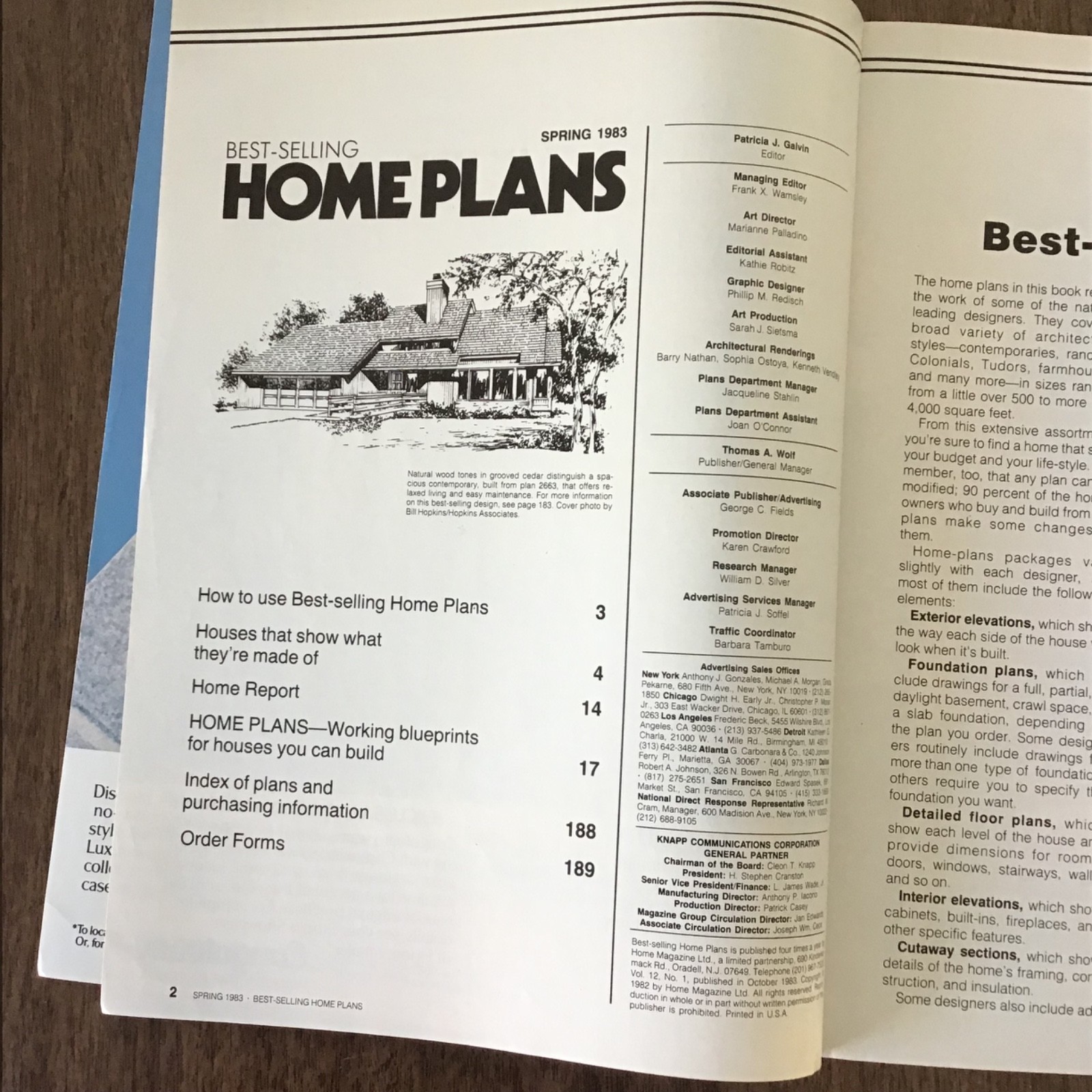 1983 Vtg Contemporary Home Plans HOUSE Floor Plans Book SEE INDEX Energy Saving