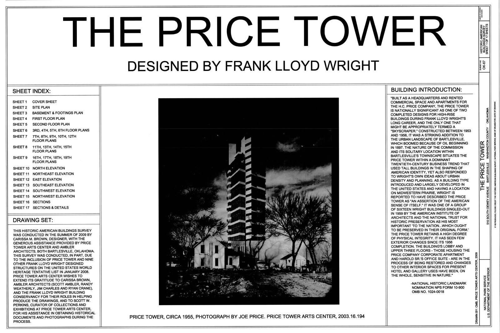 Frank Lloyd Wright’s iconic Price Tower, groundbreaking skyscraper design