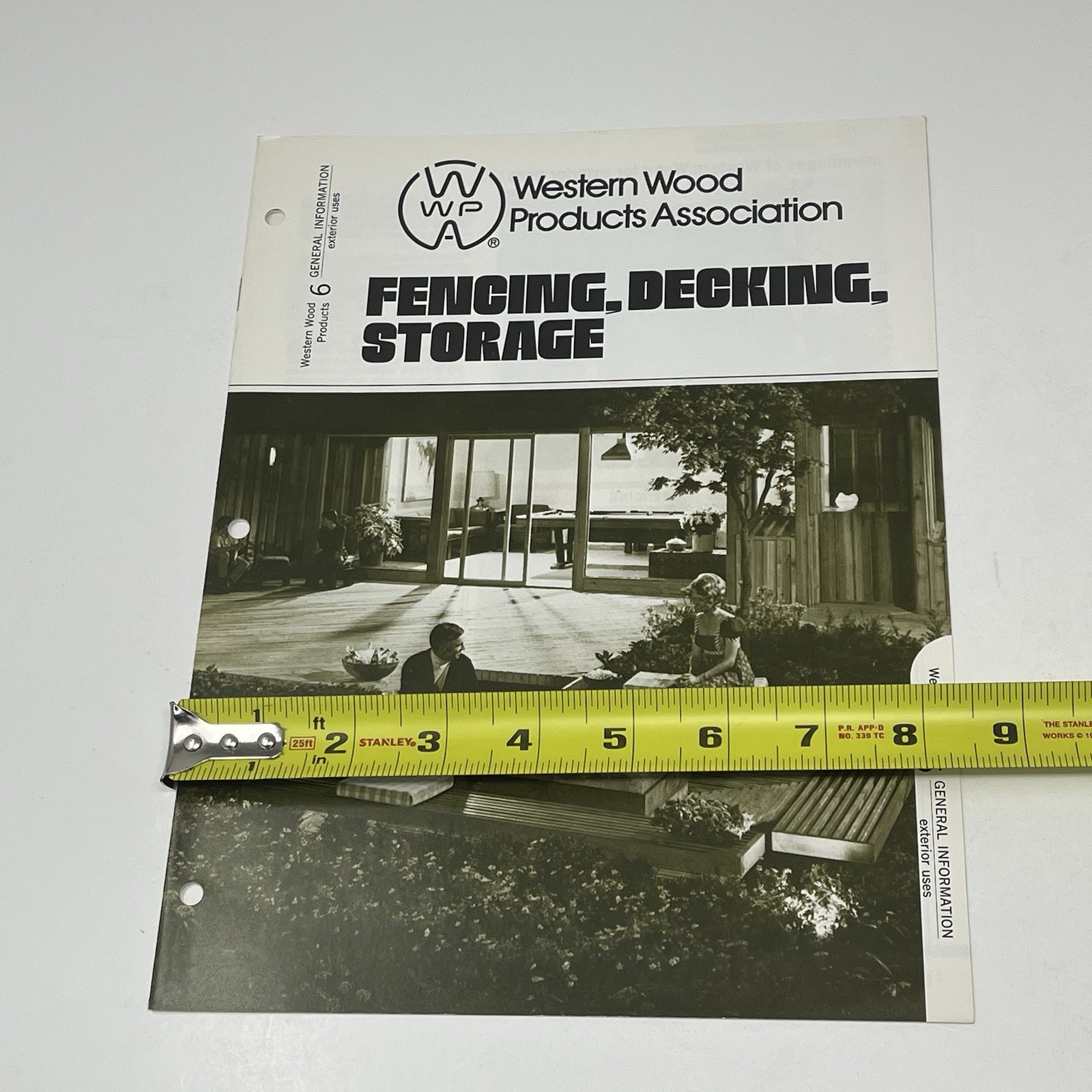 1960’s Western Wood Products Fencing Deck Storage House Design Dealer Brochure