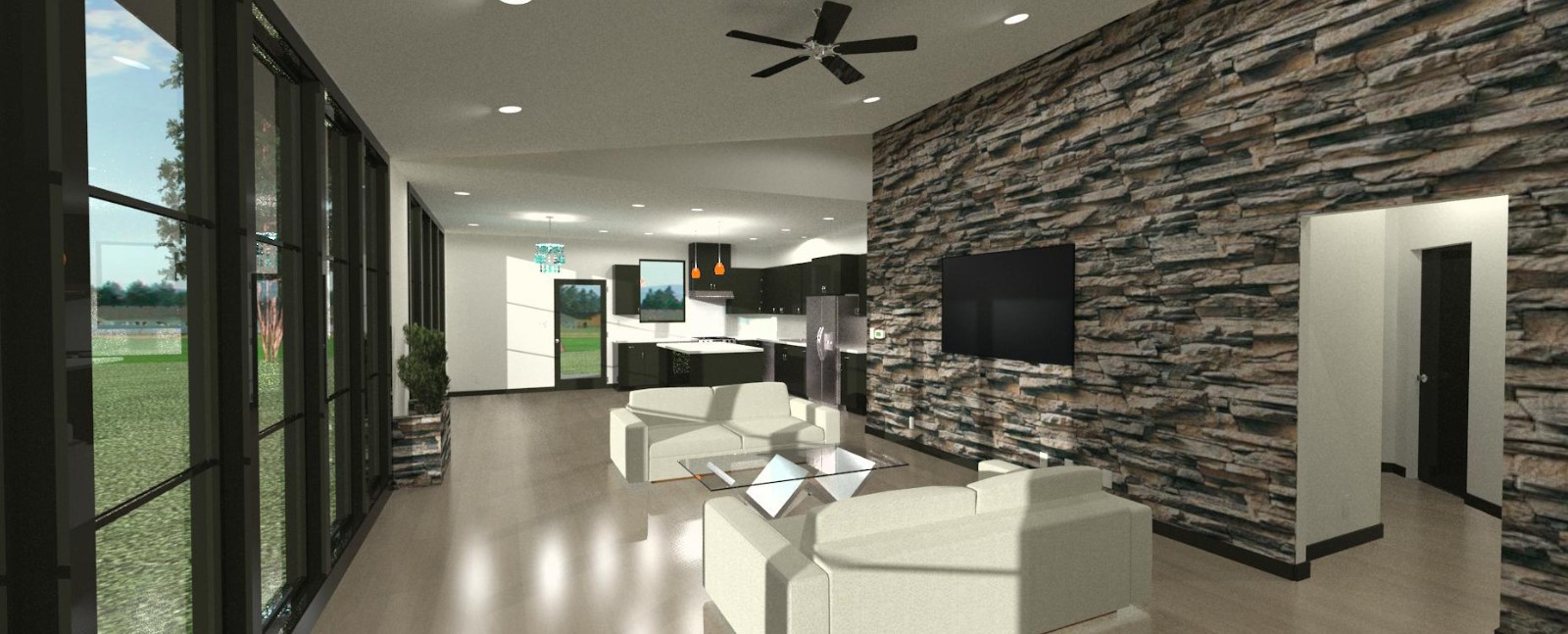 Custom Modern Home Plans – 3 Bed 2 Bathroom 1,670 sqft – $250K (Cost to Build)