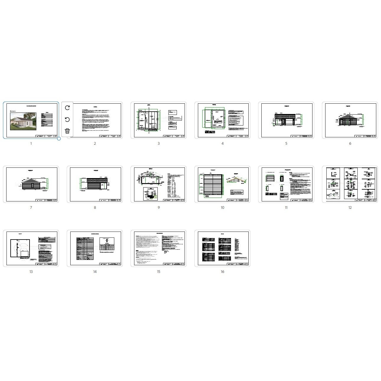 24’x22′ Garage Plans with Porch – 1 Car Detached Garage Blueprints