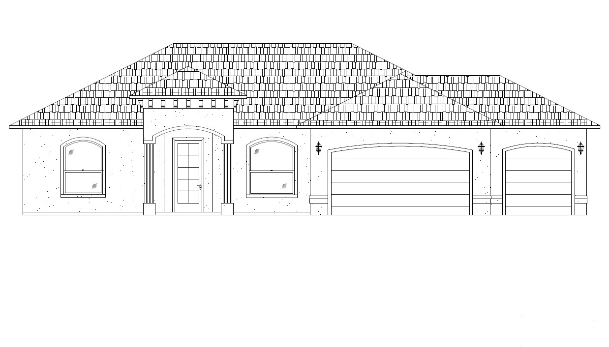 2,424 sq/ft Custom 3 Bedroom House Blueprints COMPLETE SET in PDF Plan P9