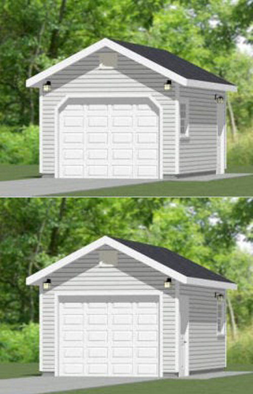 12×20 1-Car Garage — 240 sq ft — PDF Floor Plan — Model 1A