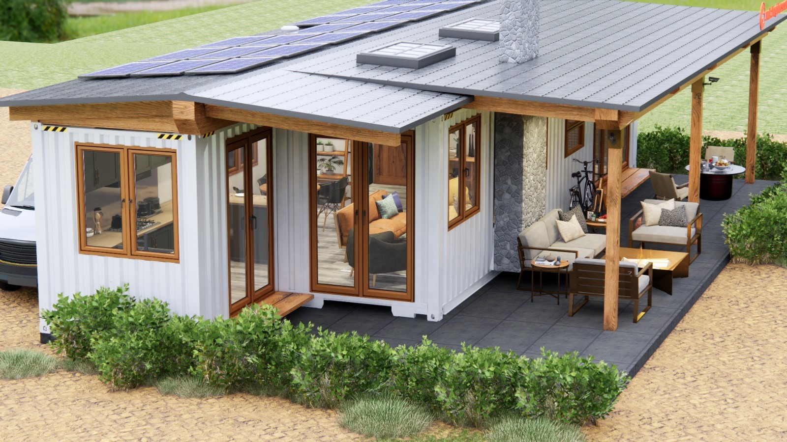 Container house plans -1 bedroom – 1 bathroom – Digital PDF File