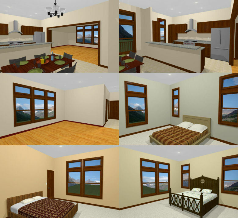 60×30 House — 3 bedroom 2 Bath — 1,800 sqft — PDF Floor Plan — Model 3