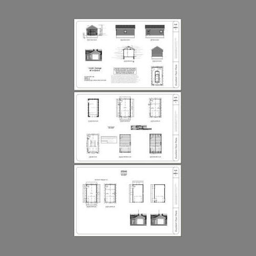 14×24 1-Car Garage — 336 sq ft — PDF Floor Plan — Model 4