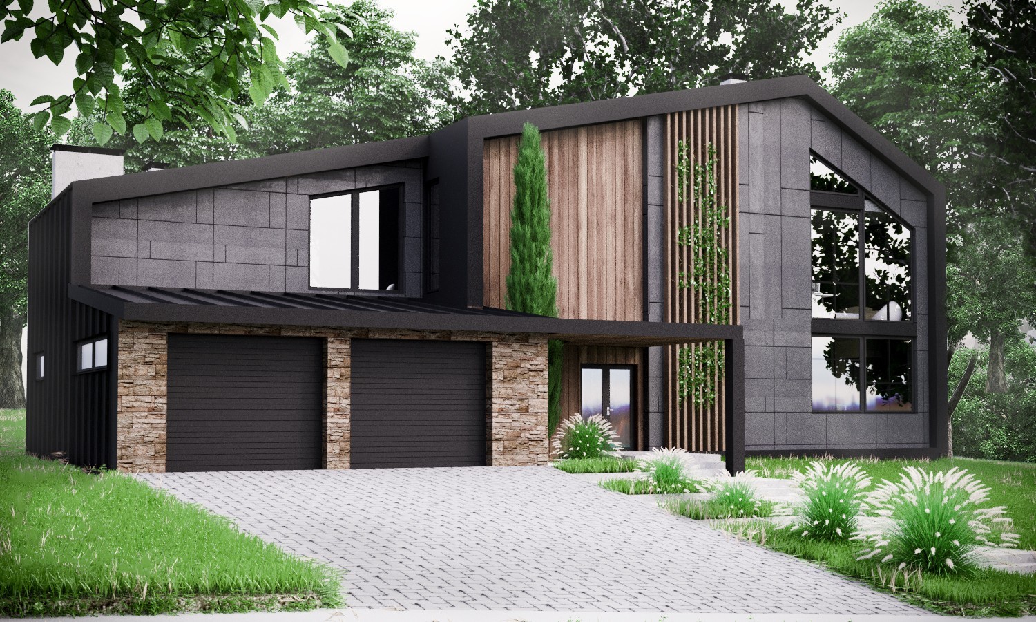 Modern House Plan Building Plans Blueprints 330m 3,550ft