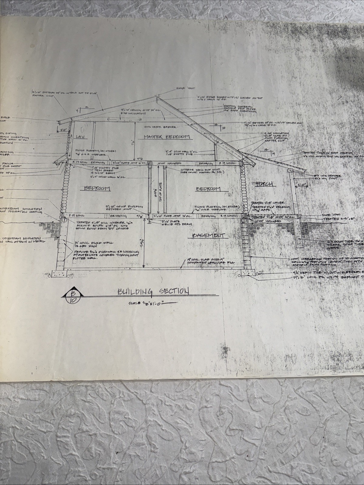 Vintage LOG HOME 44’x28’ w/Loft House Complete Set Of Blueprints Builder Plans