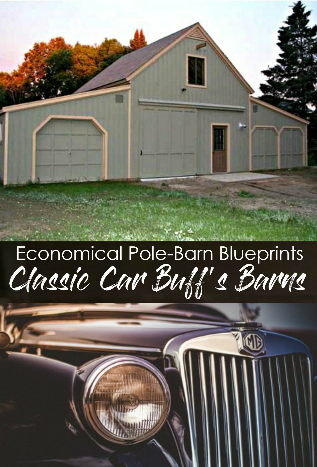 17 Workshop and Studio Barn Plans – Complete Pole-Barn Construction Plans (S4)