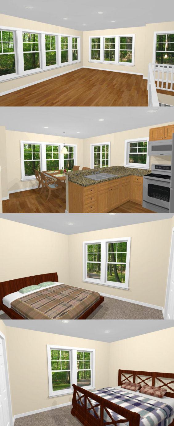 30×32 House — 2 bedroom 1.5 Bath — 1,014 sqft — PDF Floor Plan — Model 2B