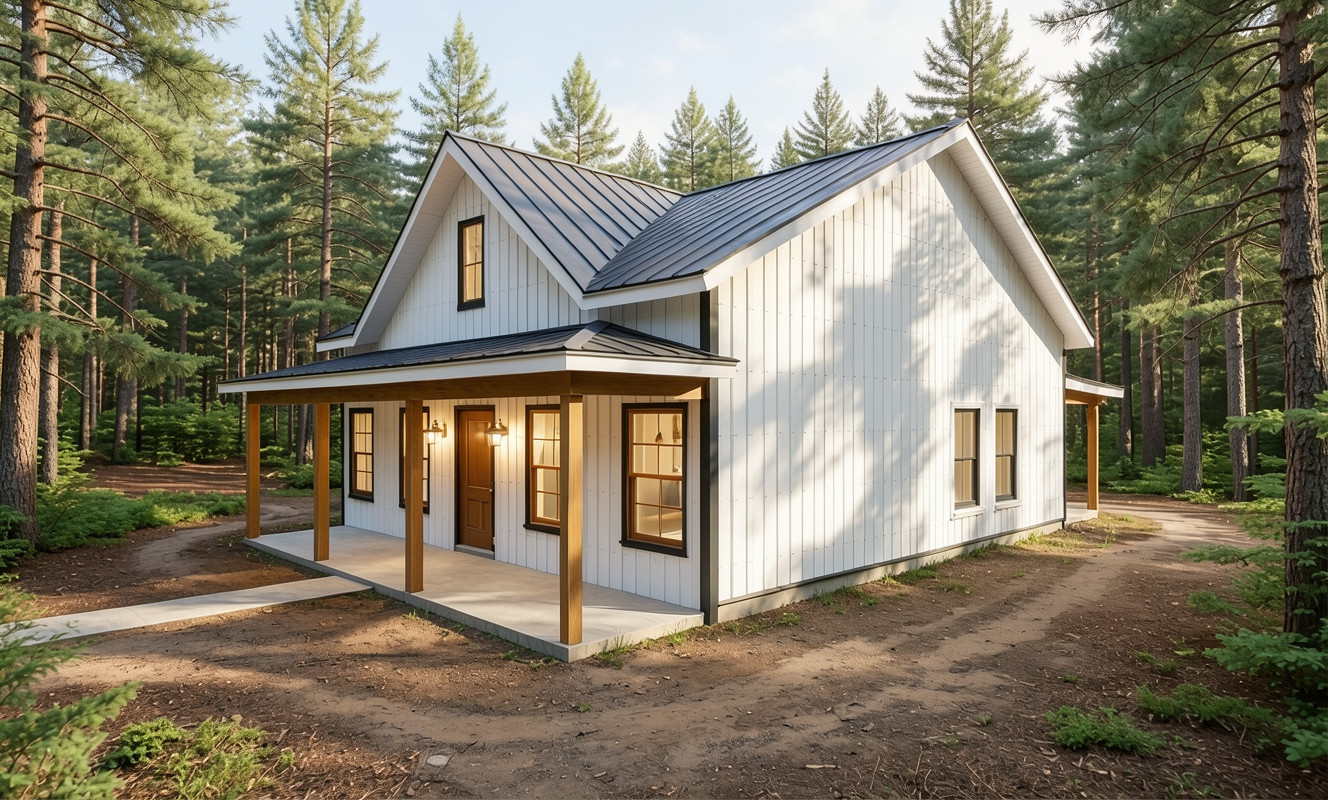 1,100 Sqft (Living) Modern Farm House with – 2 Bd, 2 Ba