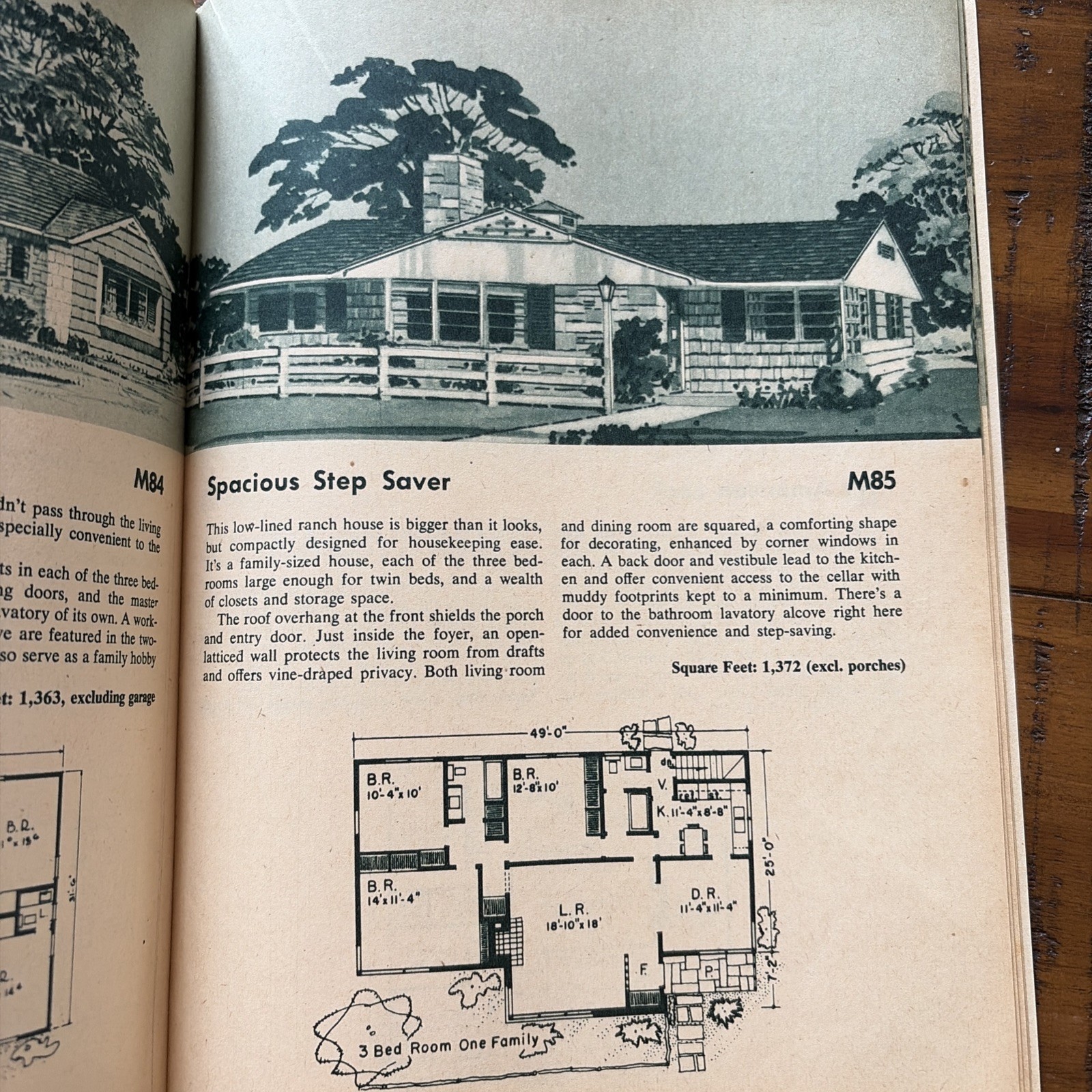 Vintage MCM Mid Century Home House Plans Book Catalog 52 Plans For 1952