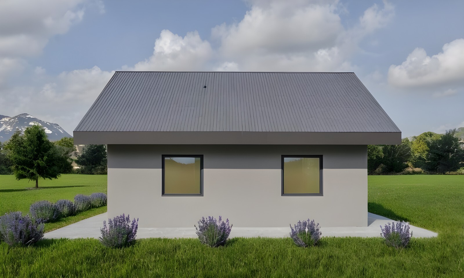 Modern Tiny House Floor Plan PDF + DWG– 2 Bedroom, 1 Bath – 506 sq ft / 47 m²