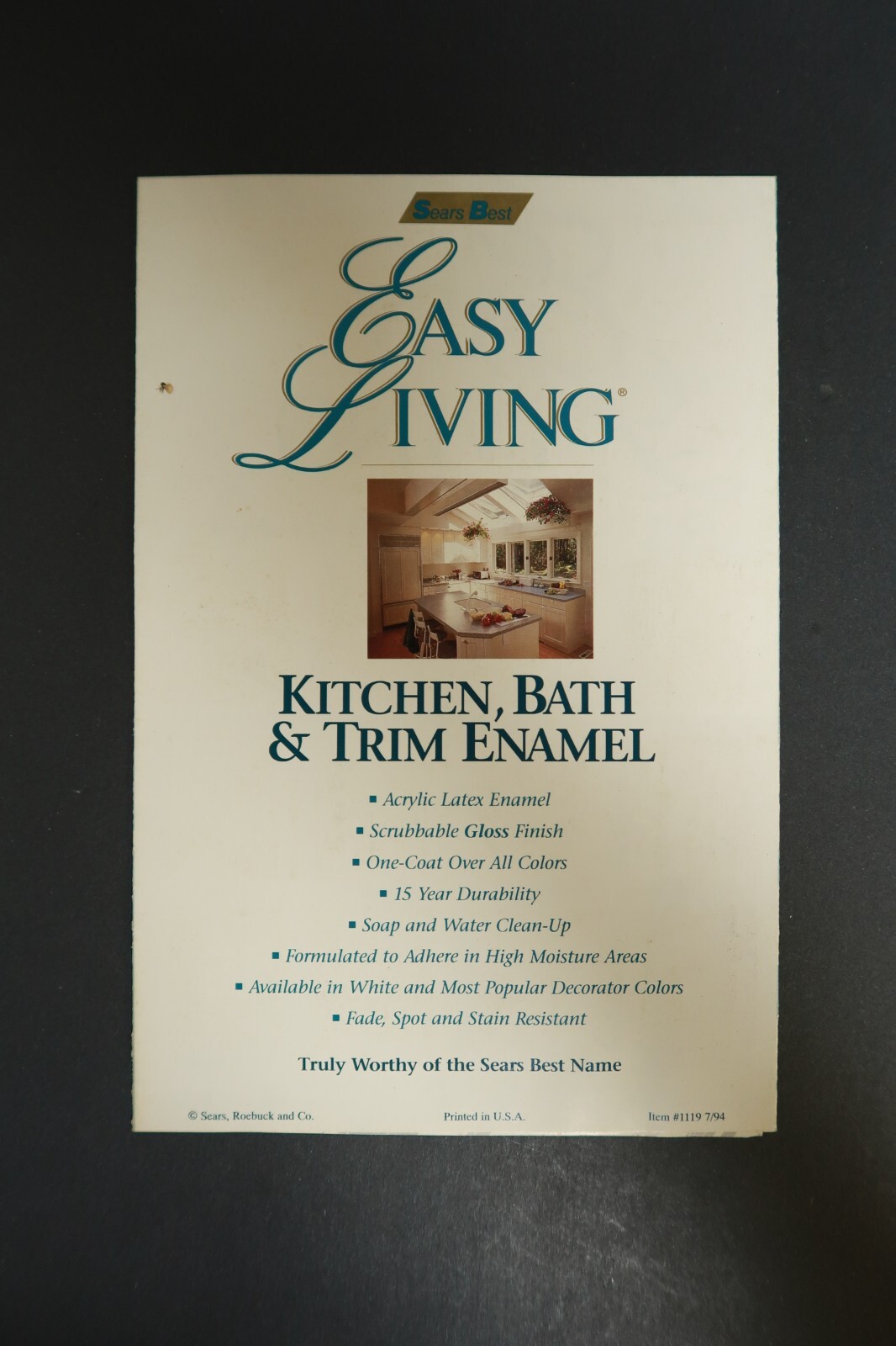 Easy Living Sears Best Kitchen Bath Trim Enamel Interior Color Selections Chart