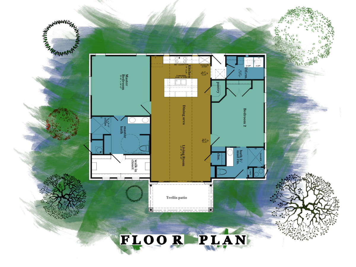 Guest House Or In-Laws Adu plan 1652 Sq Ft