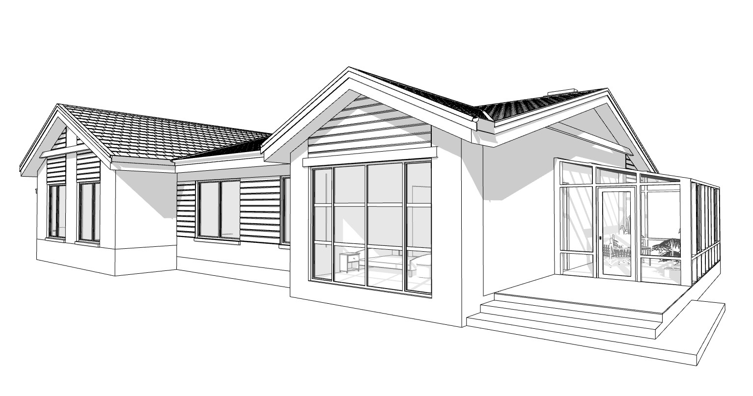 90’x55’ 3 Bed, 2 Bath, Garage, Porch, Architectural House Plans PDF Download.