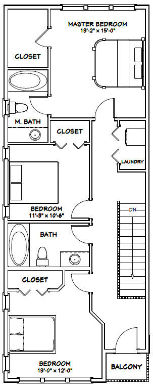 40×48 House with 1-Car 1-RV Garage – PDF FloorPlan – 1,613 sqft – Model 4A