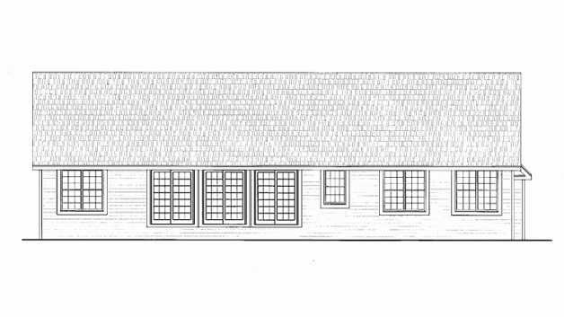 House Plan HOMEPW03307 1480 Square Foot 3 Bedroom 2 Bathroom Country Home