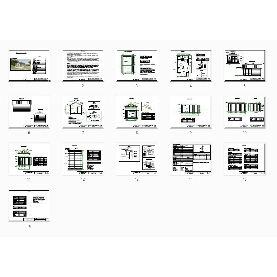 Gable roof garden shed plans- Backyard Studio workshop Design