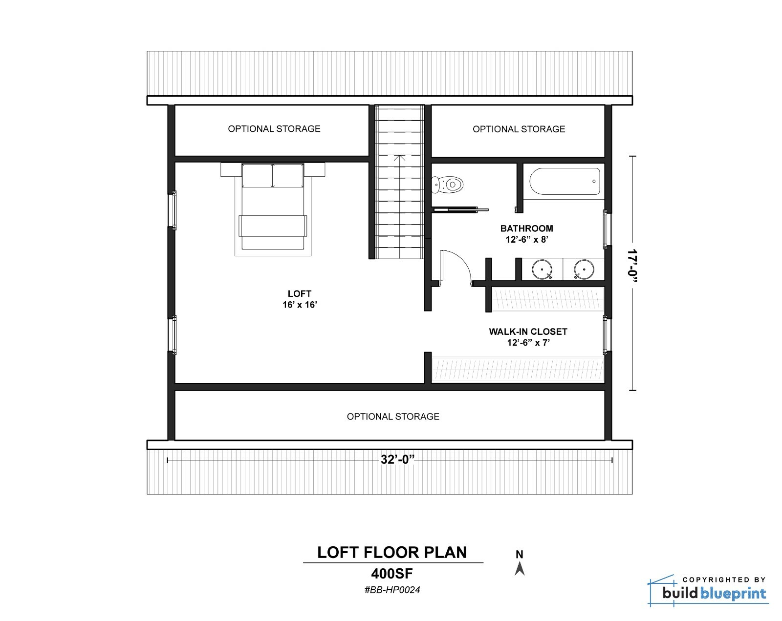 32 x 32 Alpine Cabin w/ Loft Architectural & Construction Plans – PDF Download