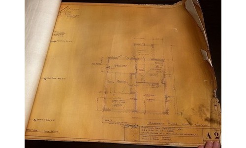 Architectural Drawings Haddonfield NJ Addition 1970s Thomas J Carroll Blueprints