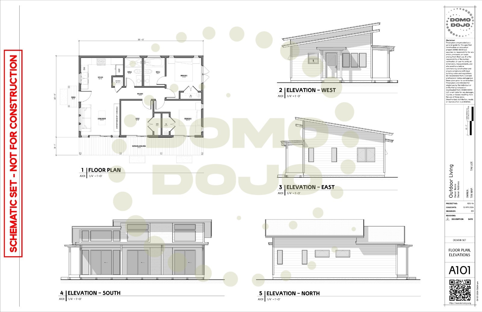 Outdoor Living ADU Plans – PDF Downloadable Blueprint