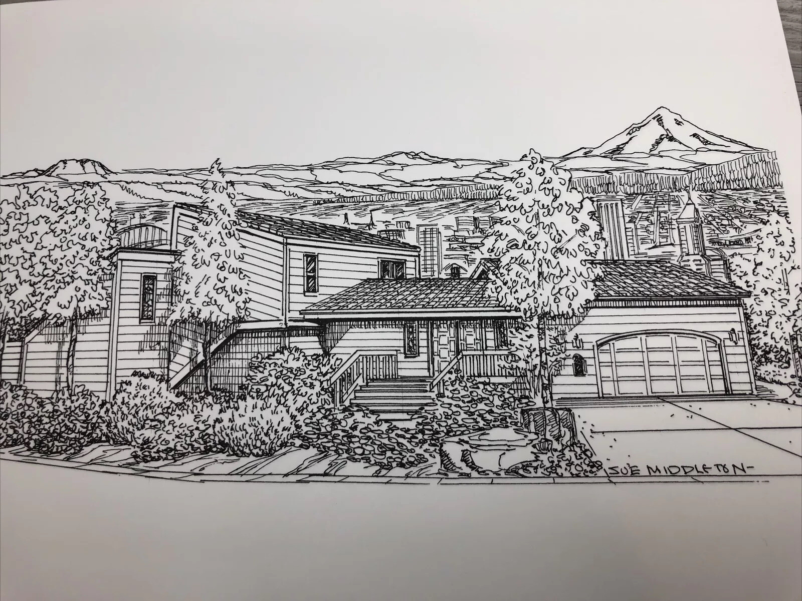 Architectural Drawings Portland Or House Design Photocopy 80s Sue Middleton