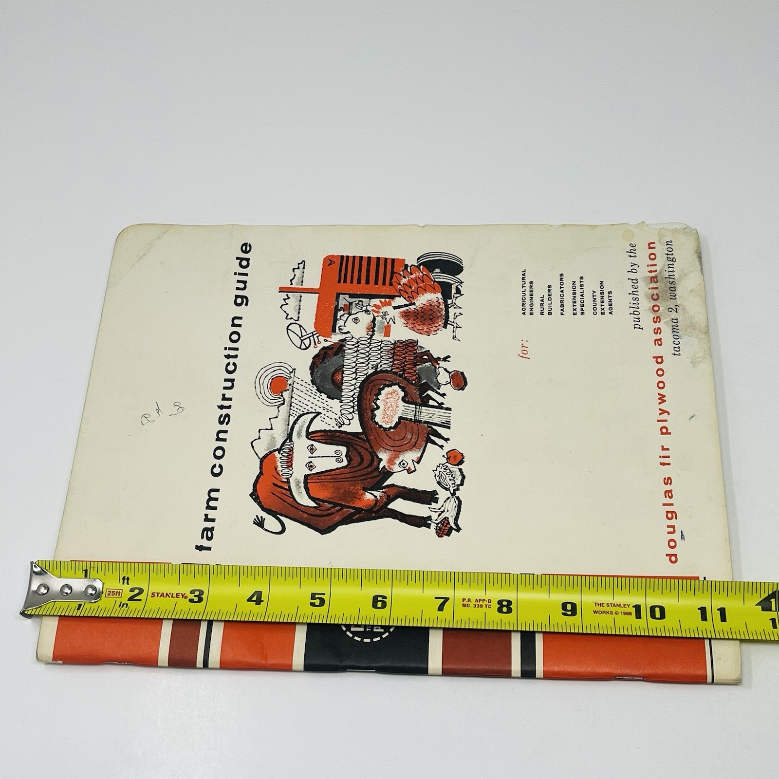 1960 Douglas Fir Plywood Assn Farm Construction Guide Manual Blueprints Plans