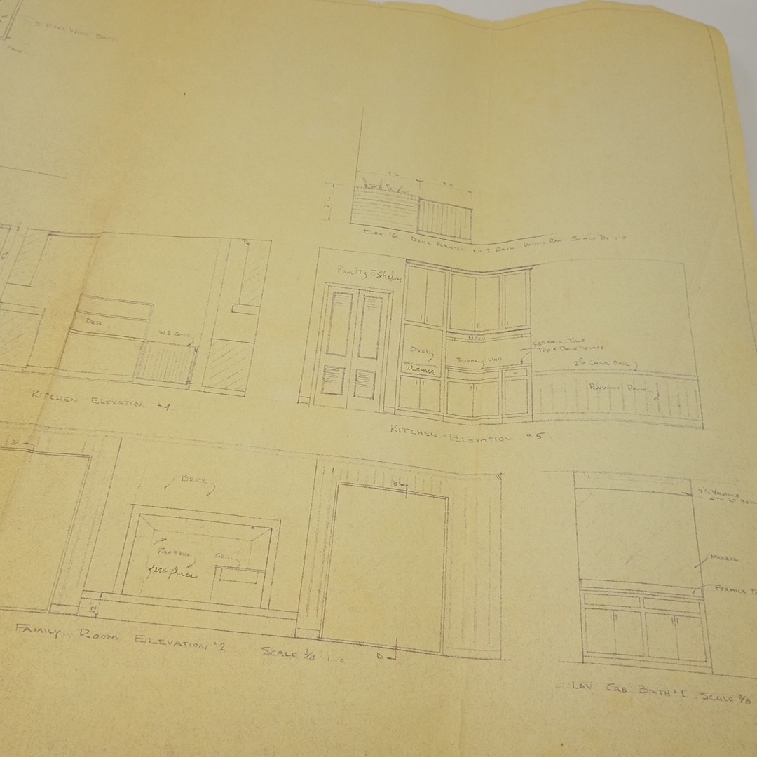 Original 1964 MCM House Plans Hugh Mitchum House Charlotte NC – Aubrey Arant Jr.