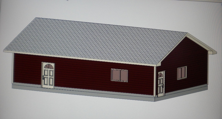 PERMIT READY 24′ X 36′ GARAGE PLAN DRAWN TO SCALE BLUEPRINTS AND MATERIALS LIST