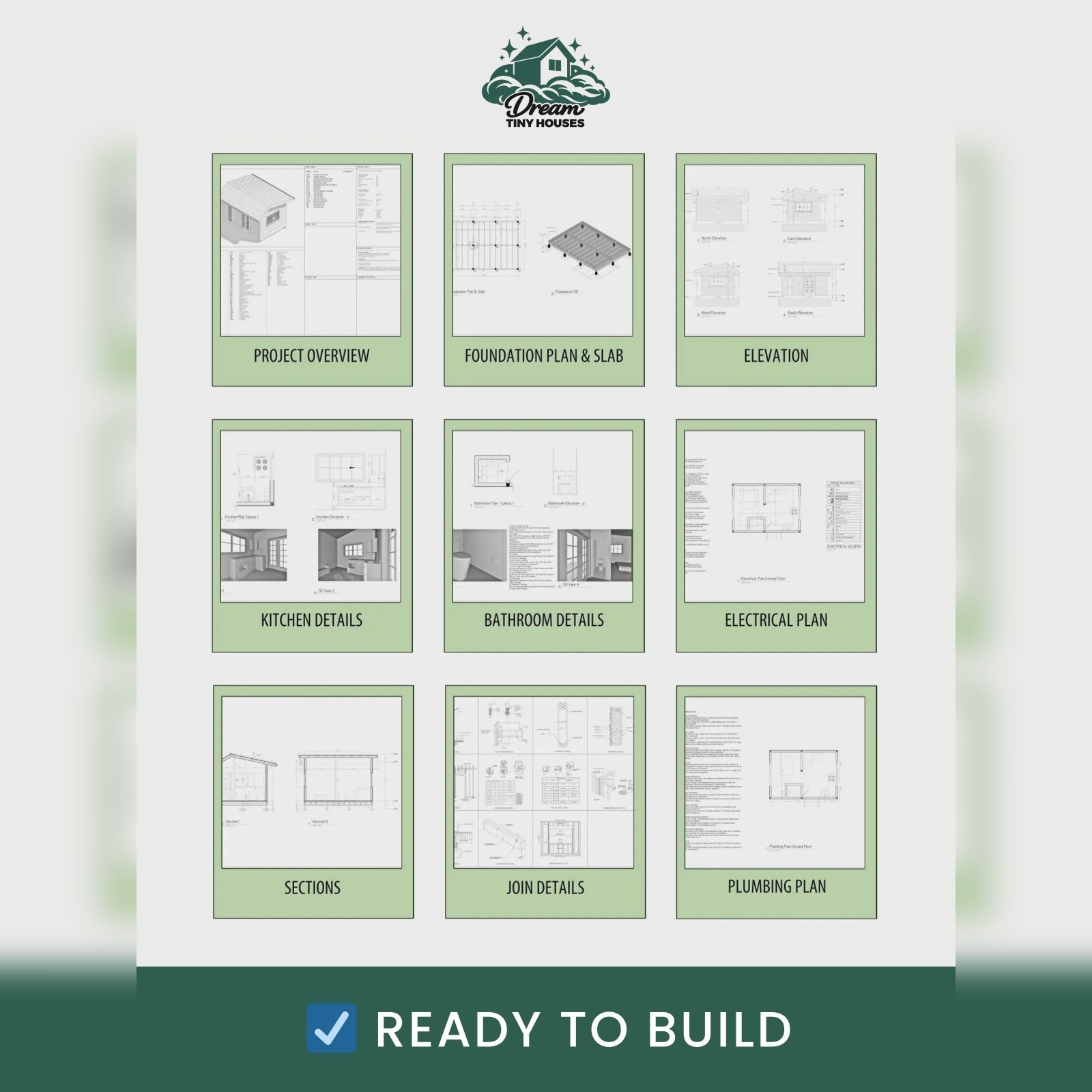 The Shelter Tiny House Blueprint Set (CAD File + Materials List)