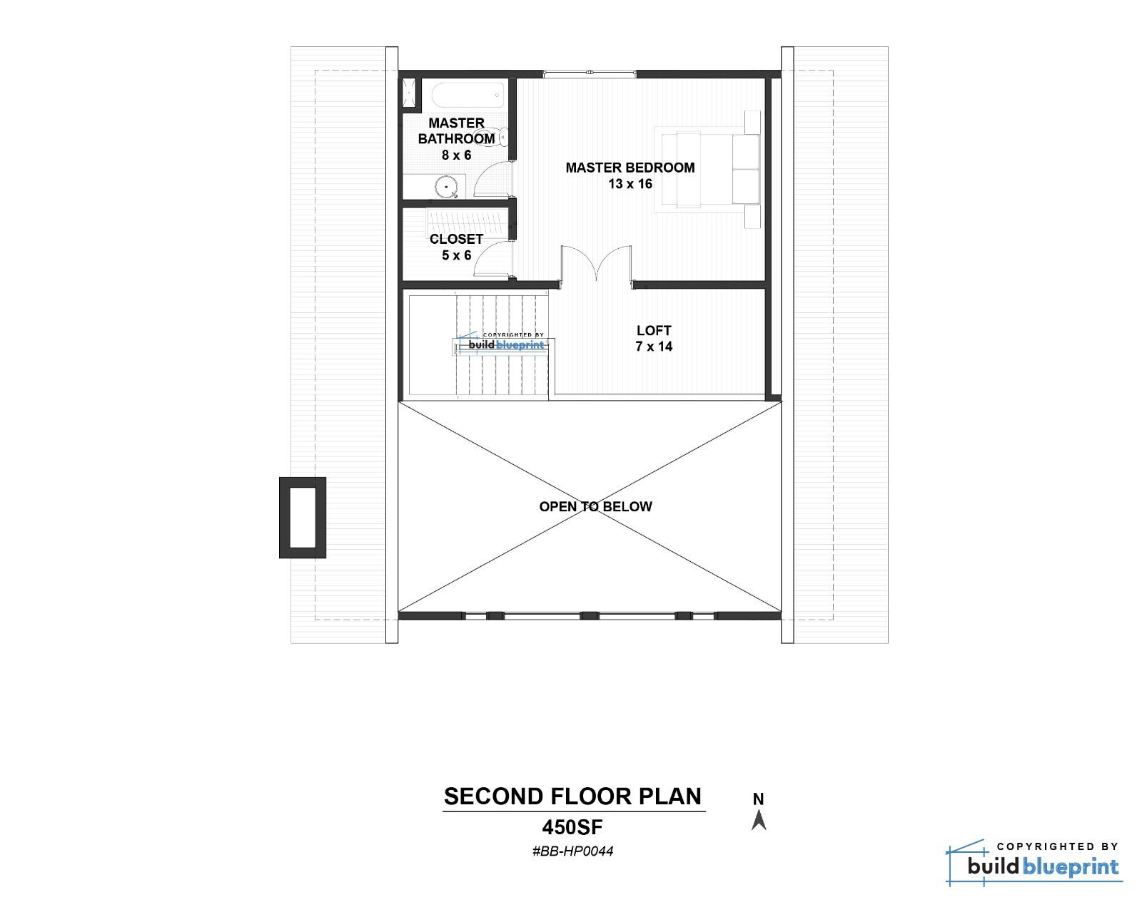Modern 35′ x 35′ Hilltop Hideout Architectural Plans – PDF Download