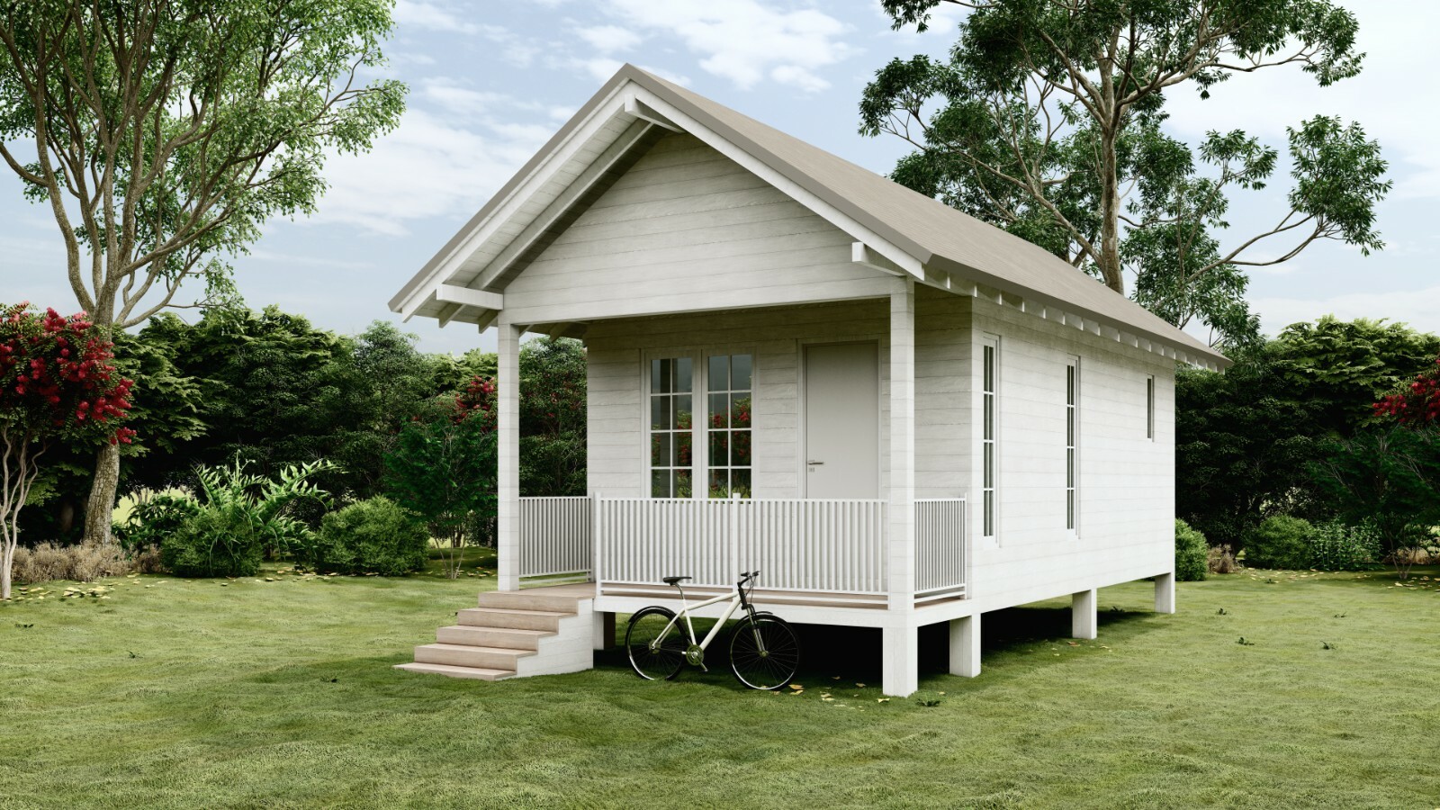 Custom Tiny House Plan 3D images DWG CAD File And PDF For Blueprint Plans